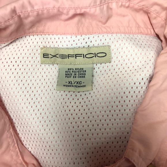 EXOFFICIO XL Blush Pink Vented L/S Top Roll Sleeve - Picture 8 of 8